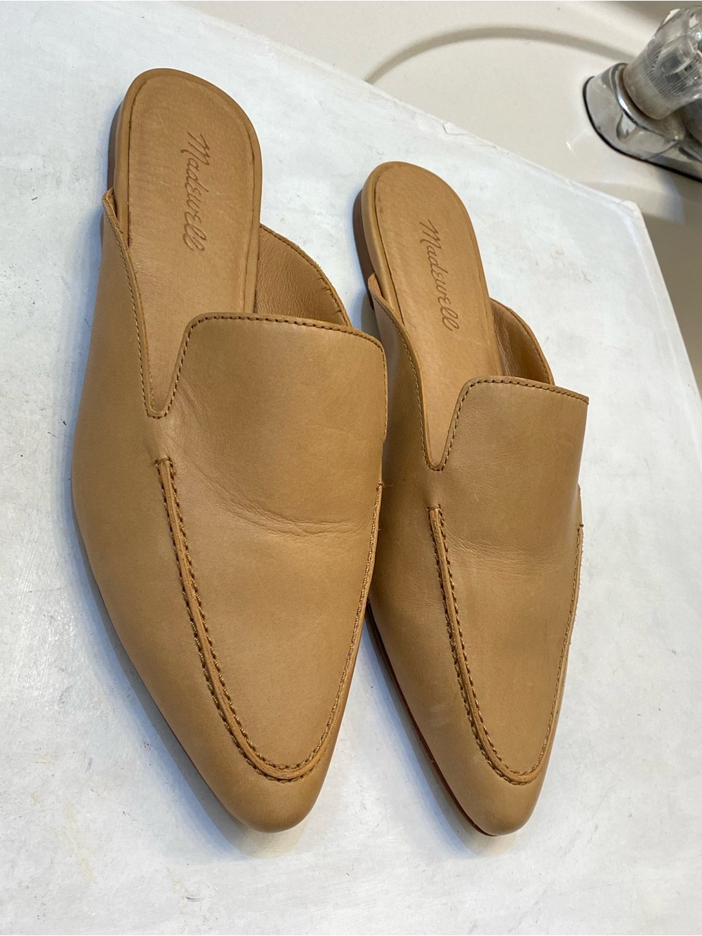 MadeWell Frances skimmer mule Size 9.5 excellent condition great bottom clean